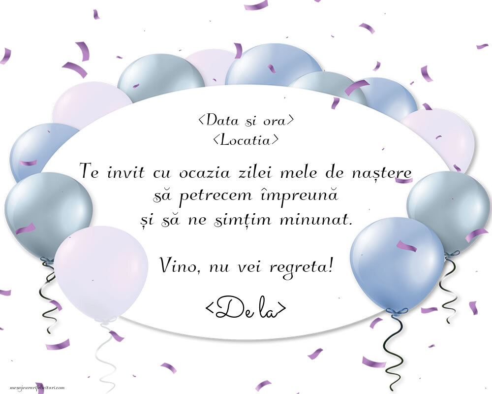 Invitație pentru băieți: Vino la petrecerea mea și nu vei regreta! | Personalizare invitatii la zi de nastere