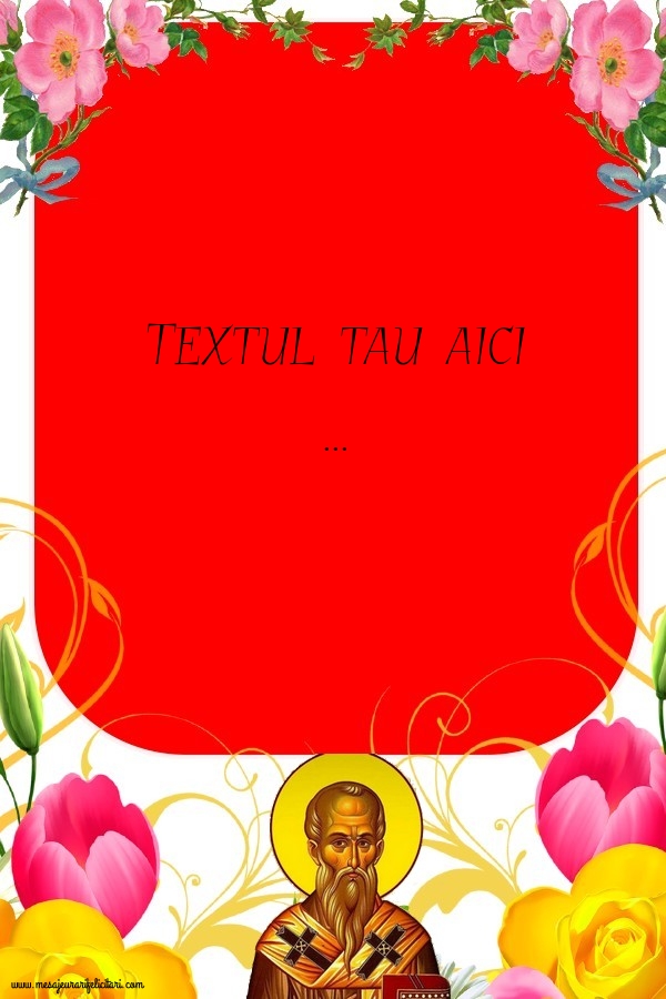 Personalizare felicitari cu text de Sfântul Alexandru