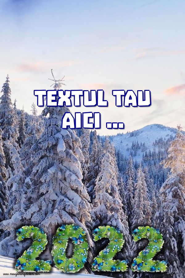 Personalizare felicitari cu text de Anul Nou