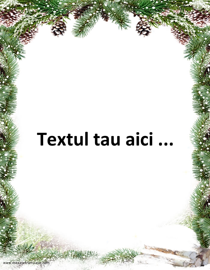 Personalizare felicitari cu text de Anul Nou