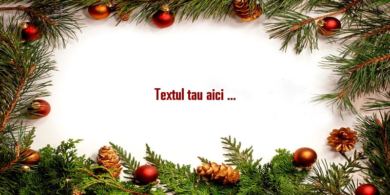 Personalizare felicitari cu text de Anul Nou | An nou fericit!
