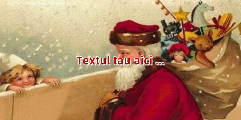 Personalizare felicitari cu text de Mos Nicolae | Mos Nicolae