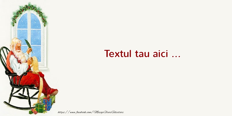 Personalizare felicitari cu text de Mos Nicolae | Mos Nicolae