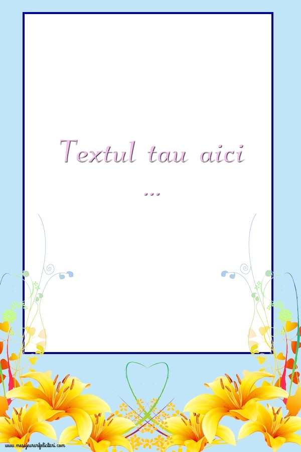 Personalizare felicitari cu text de multumire