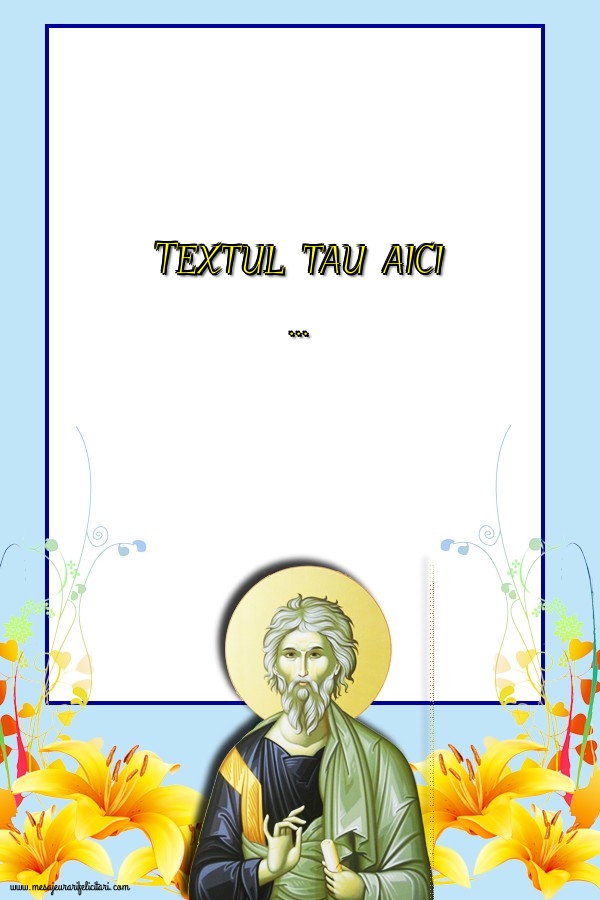 Personalizare felicitari cu text de Sfântul Ștefan