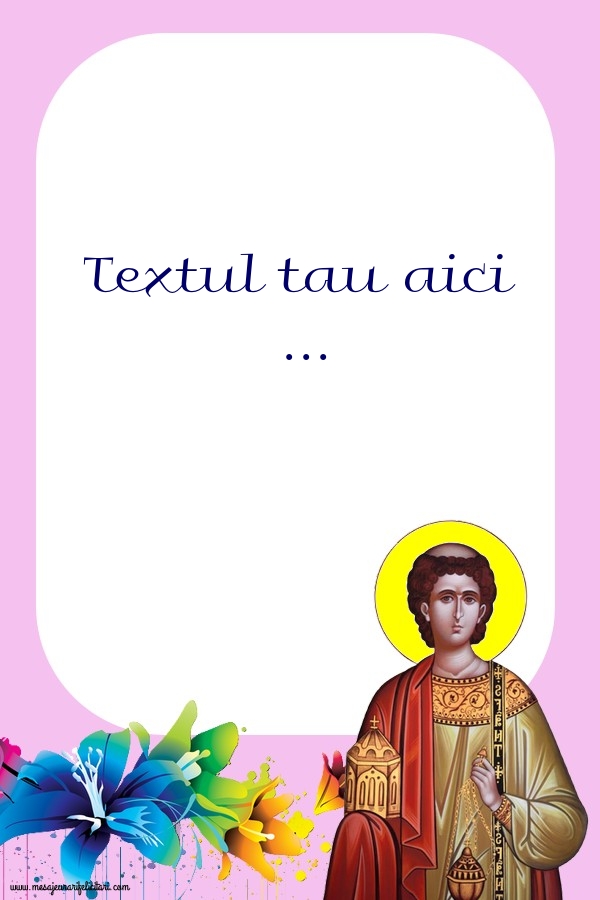Personalizare felicitari cu text de Sfântul Ștefan