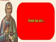 Personalizare felicitari cu text de Sfantul Andrei 