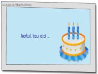 Personalizare felicitari cu text de zi de nastere La multi ani