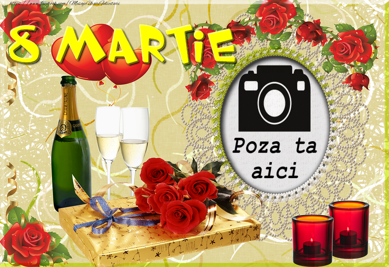 Personalizare felicitari de Ziua femeii 8 martie | Rama foto de 8 Martie