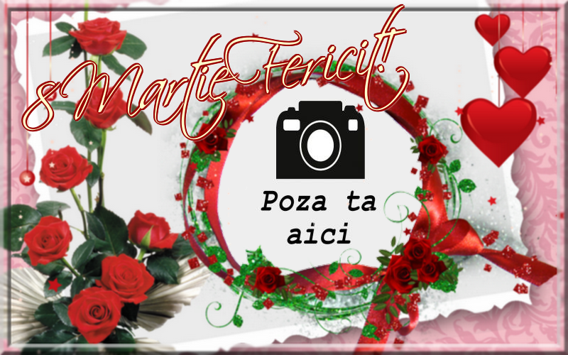 Personalizare felicitari de Ziua femeii 8 martie | 8 Martie Fericit! - Rama foto de 8 Martie