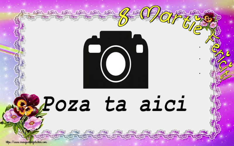Personalizare felicitari de Ziua femeii 8 martie | 8 Martie Fericit! - Rama foto de 8 Martie