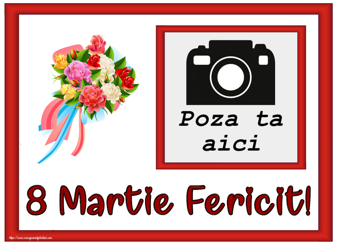 Personalizare felicitari de Ziua femeii 8 martie | 8 Martie Fericit! - Personalizeaza cu poza ta de profil facebook