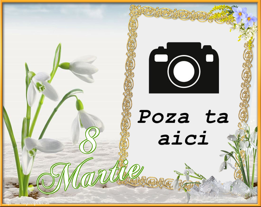 Personalizare felicitari de Ziua femeii 8 martie | 8 Martie - Rama foto