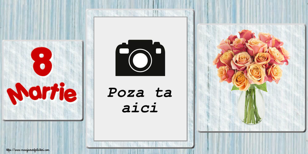 Personalizare felicitari de Ziua femeii 8 martie | 8 Martie - Rama foto