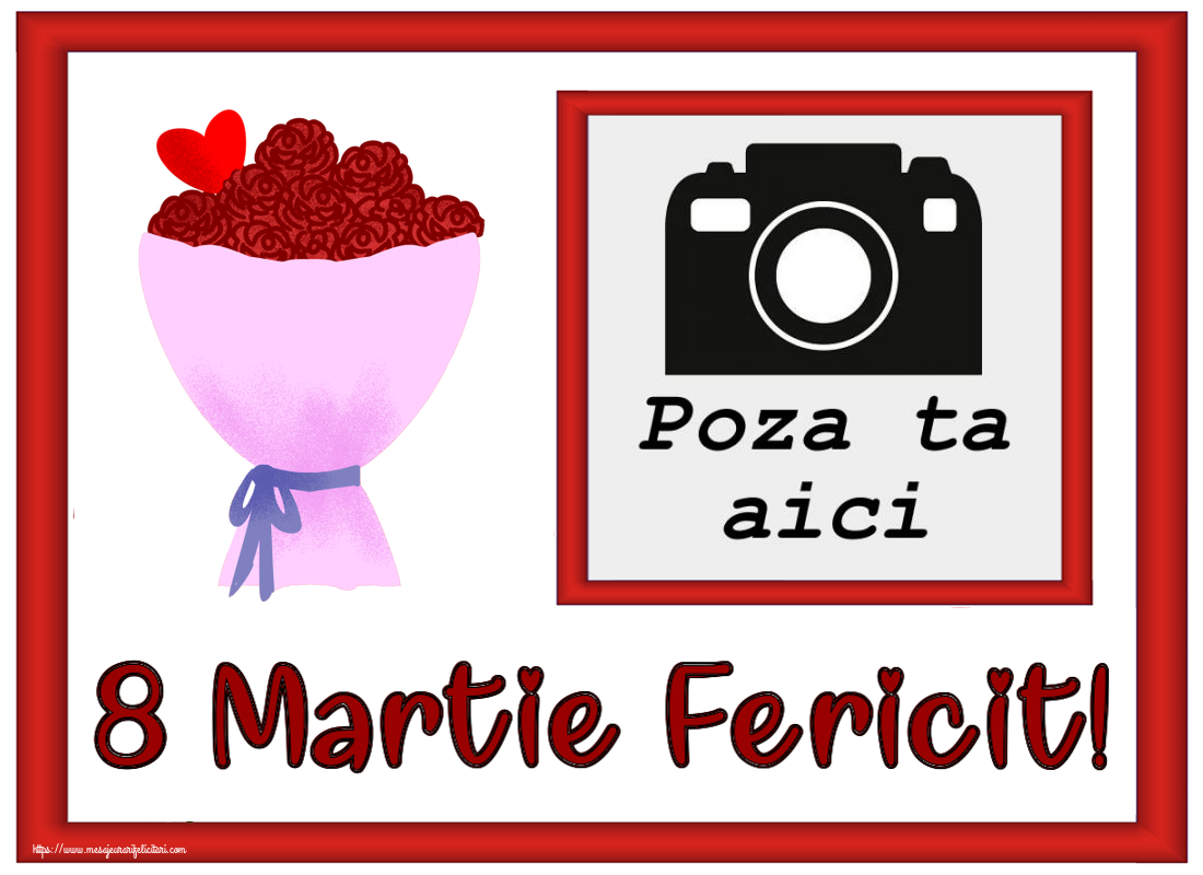 Personalizare felicitari de Ziua femeii 8 martie | 8 Martie Fericit! - Personalizeaza cu poza ta de profil facebook