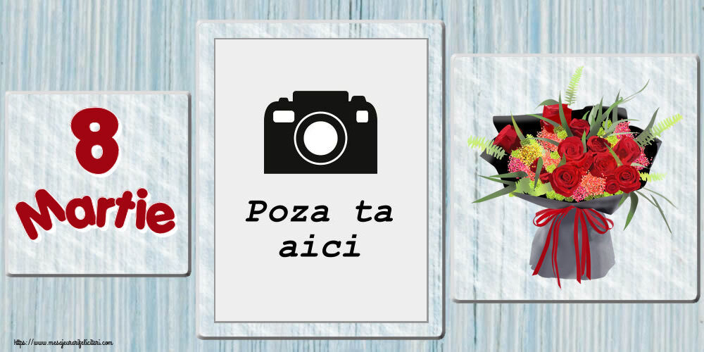 Personalizare felicitari de Ziua femeii 8 martie | 8 Martie - Rama foto