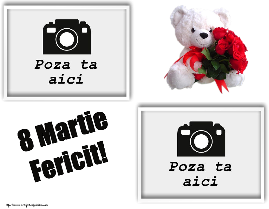 Personalizare felicitari de Ziua femeii 8 martie | 8 Martie Fericit! - Rama foto