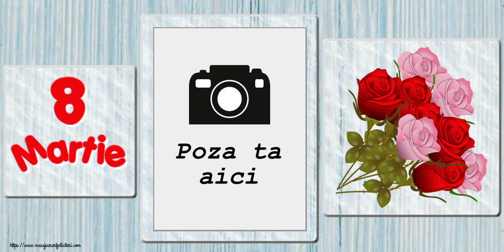 Personalizare felicitari de Ziua femeii 8 martie | 8 Martie - Rama foto