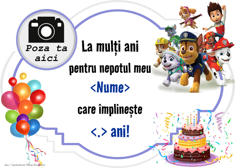 La mulți ani pentru nepotul meu! - Imagine cu Patrula Căţeluşilor ...