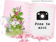 Personalizare felicitari  | Album foto cu flori.