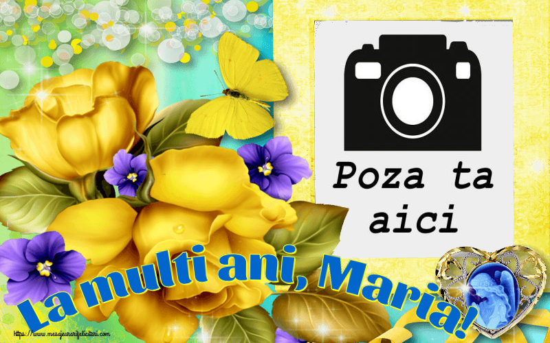 Personalizare felicitari de Sfanta Maria Mare | La multi ani, Maria! - Rama foto
