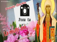 Personalizare felicitari de Sfânta Nina | 14 Ianuarie - Sfânta Nina La mulți ani, ...! - Rama foto