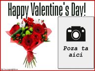 Personalizare felicitari de Valentines Day | Happy Valentine's Day! - Rama foto