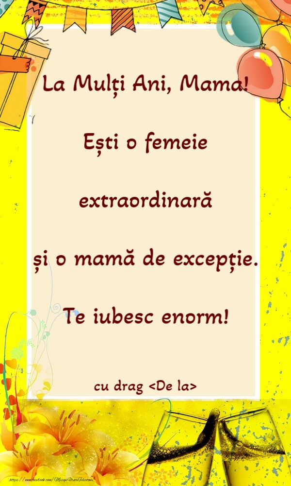 Personalizare felicitari de Ziua femeii 8 martie | La Mulți Ani, Mama