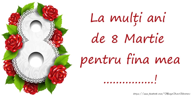 Personalizare Felicitari Cu Nume Ziua Femeii 8 Martie La Mulți