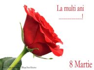 Personalizare felicitari de Ziua femeii 8 martie | La multi ani ...! 8 Martie