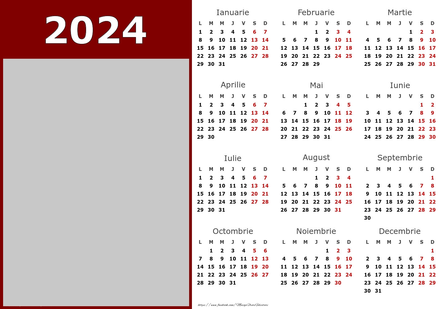 Personalizare felicitari Calendare | Calendar 2024 - Business - Model 0068