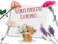 Personalizare felicitari de Florii | Florii fericite! Cu respect: ...