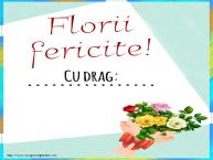 Personalizare felicitari de Florii | Florii fericite! Cu drag: ...
