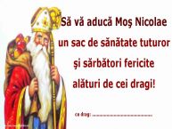 Personalizare felicitari de Mos Nicolae | Să vă aducă Moş Nicolae un sac de sănătate tuturor şi sărbători fericite alături de cei dragi! ...