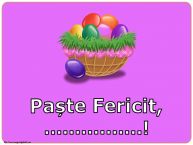 Personalizare felicitari de Pasti | Paște Fericit, ...!