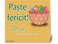 Personalizare felicitari de Pasti | Paște fericit! De la: ...