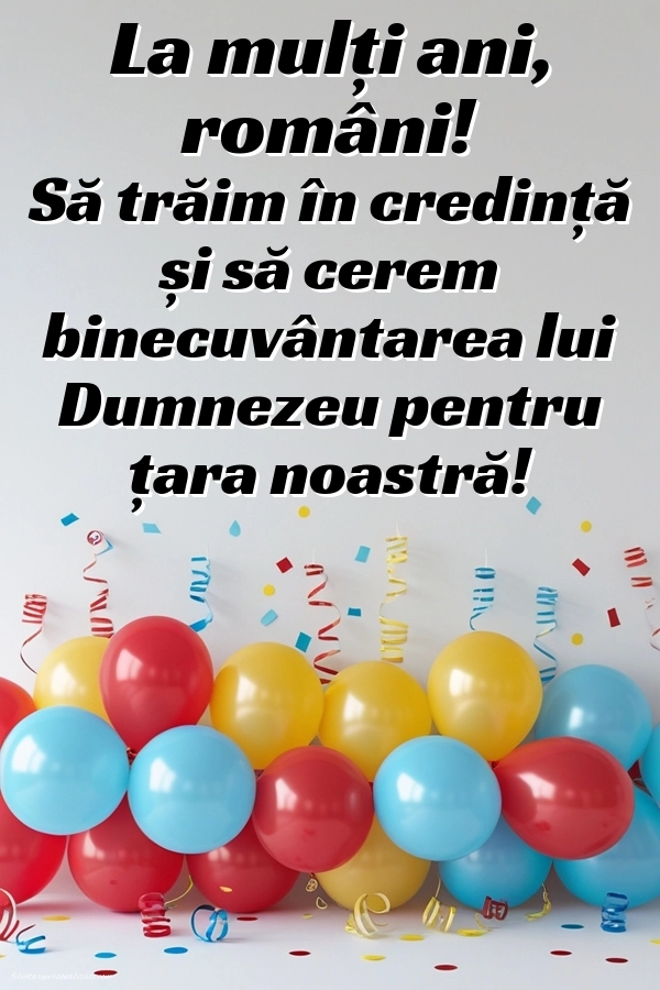 Poze cu urări de 1 Decembrie 2025: Baloane