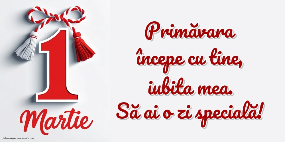 Imagini cu felicitări de 1 Martie pentru Fiică: Mărțișor