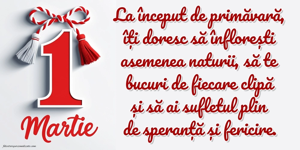 Imagini cu felicitări de 1 Martie pentru Fină: Mărțișor