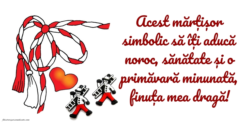 Imagini cu felicitări de 1 Martie pentru Fină: Mărțișor