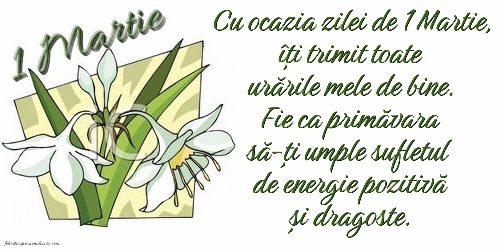 Imagini cu felicitări de 1 Martie pentru Nașă: Ghiocei