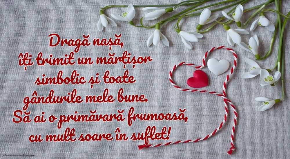 Imagini cu felicitări de 1 Martie pentru Nașă: Ghiocei