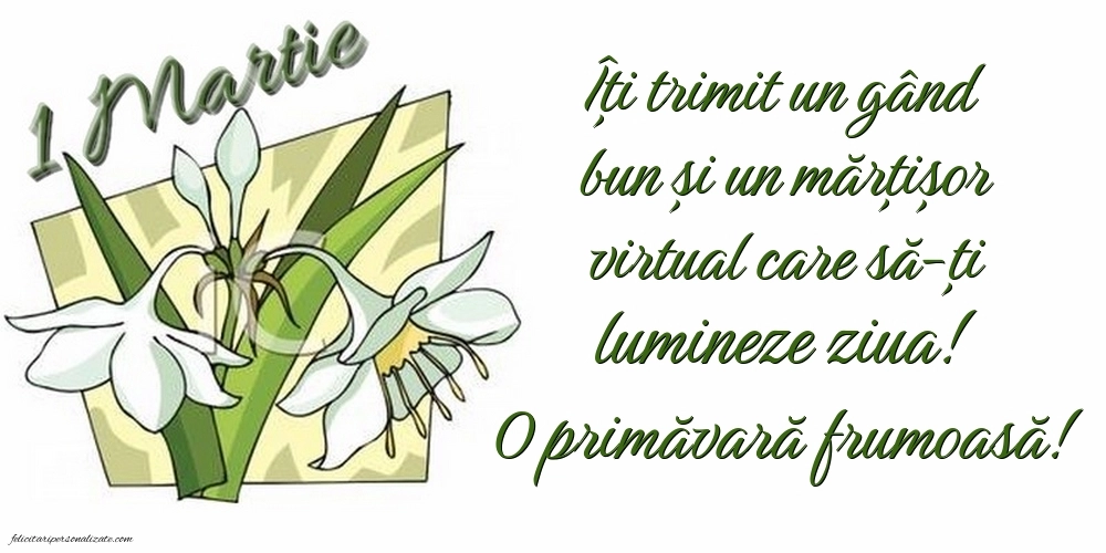 Cele mai frumoase felicitări de Mărtisor: Ghiocei