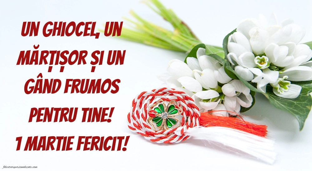 Imagini cu felicitări de 1 Martie: Ghiocei