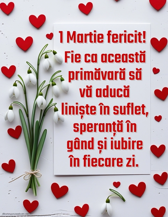 Urări de Mărțișor cu imagini: Ghiocei