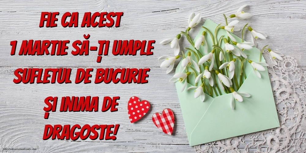 Poze cu mesaje de 1 Martie: Ghiocei