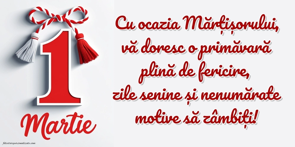 Felicitări de 1 Martie pentru facebook: Mărțișor