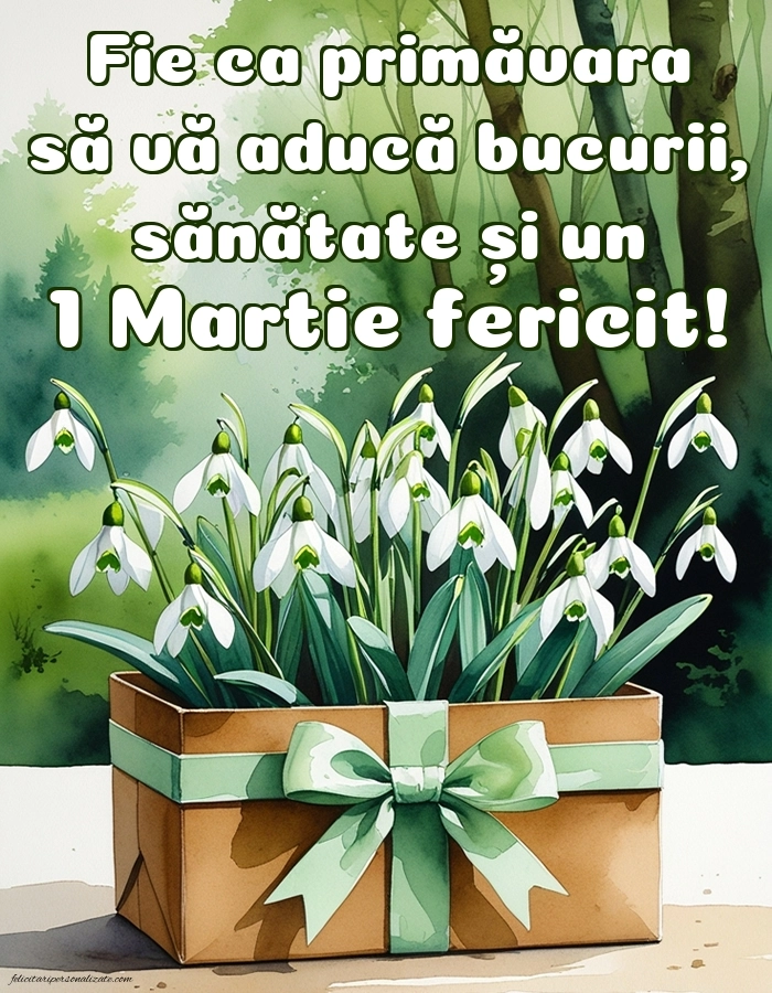 Urări de Mărțișor cu imagini: Ghiocei