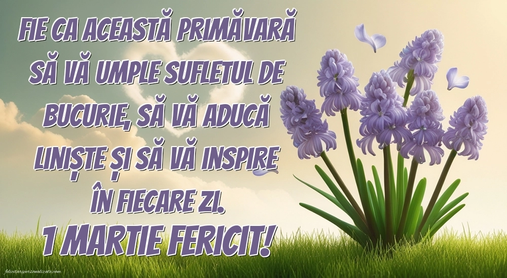 Poze cu mesaje de 1 Martie: Zambile