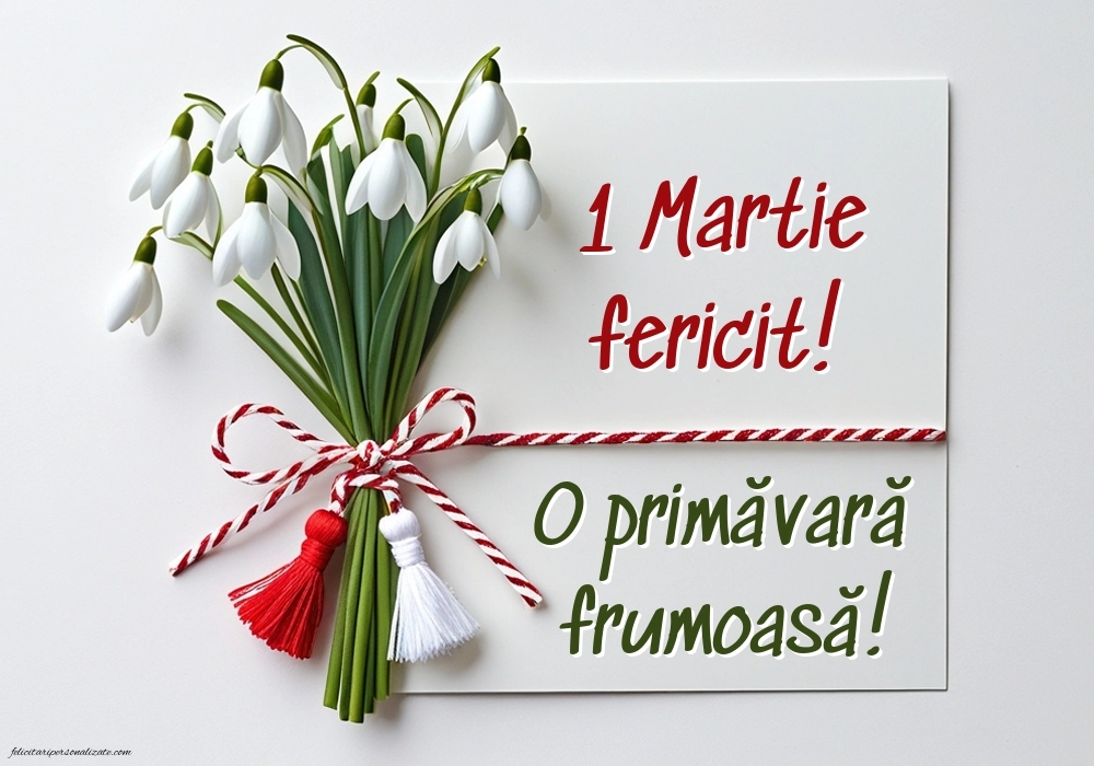 Urări de Mărțișor cu imagini: Ghiocei